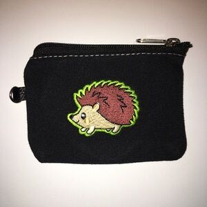 Hedgehog Zippered Canvas Coin Purse/Pouch